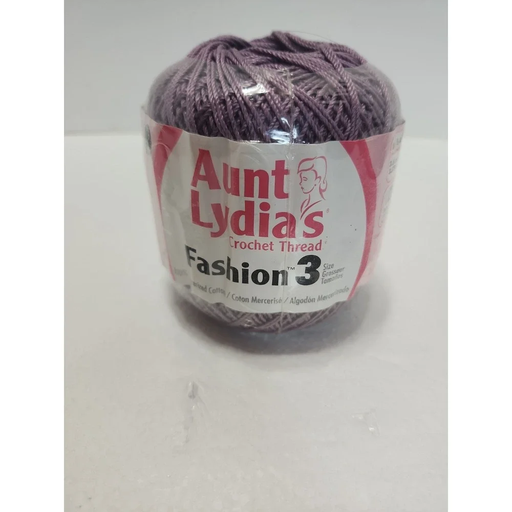 Aunt Lydia's Fashion Crochet Thread Size 3 Plum